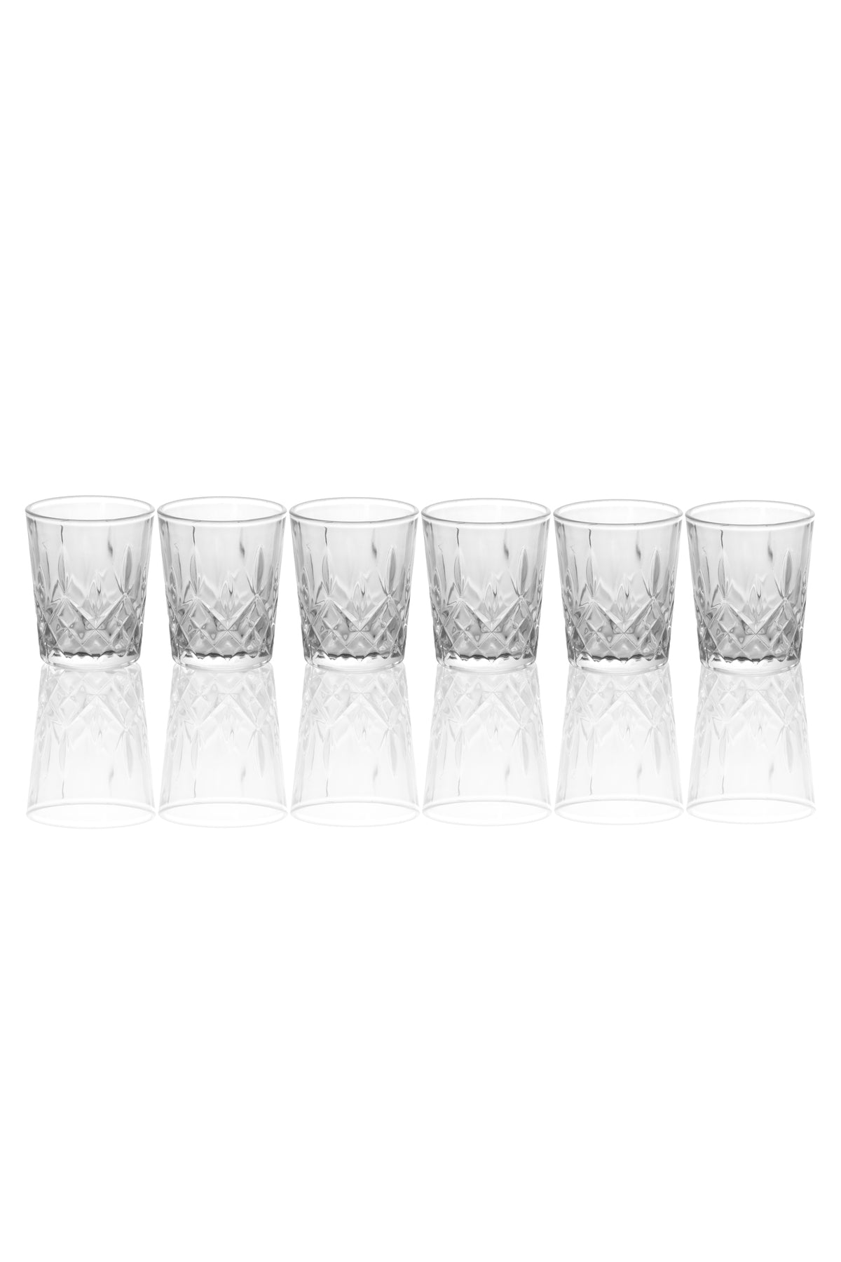 Set 6 pahare shot din sticlă 70 ml