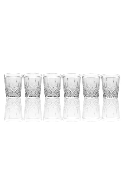 Set 6 pahare shot din sticlă 70 ml