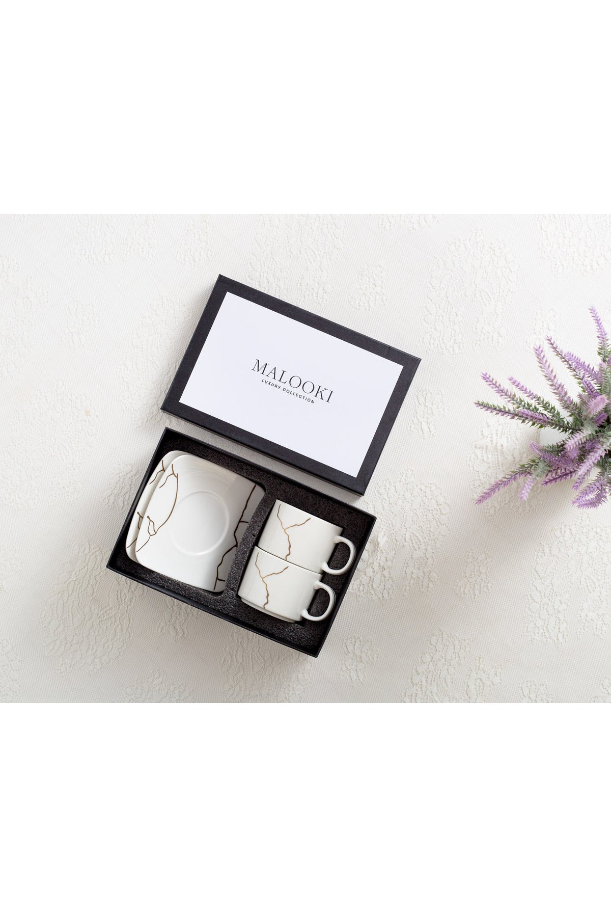 Set de 2 cești cu 2 farfurioare, 180 ml - Infinity Collection