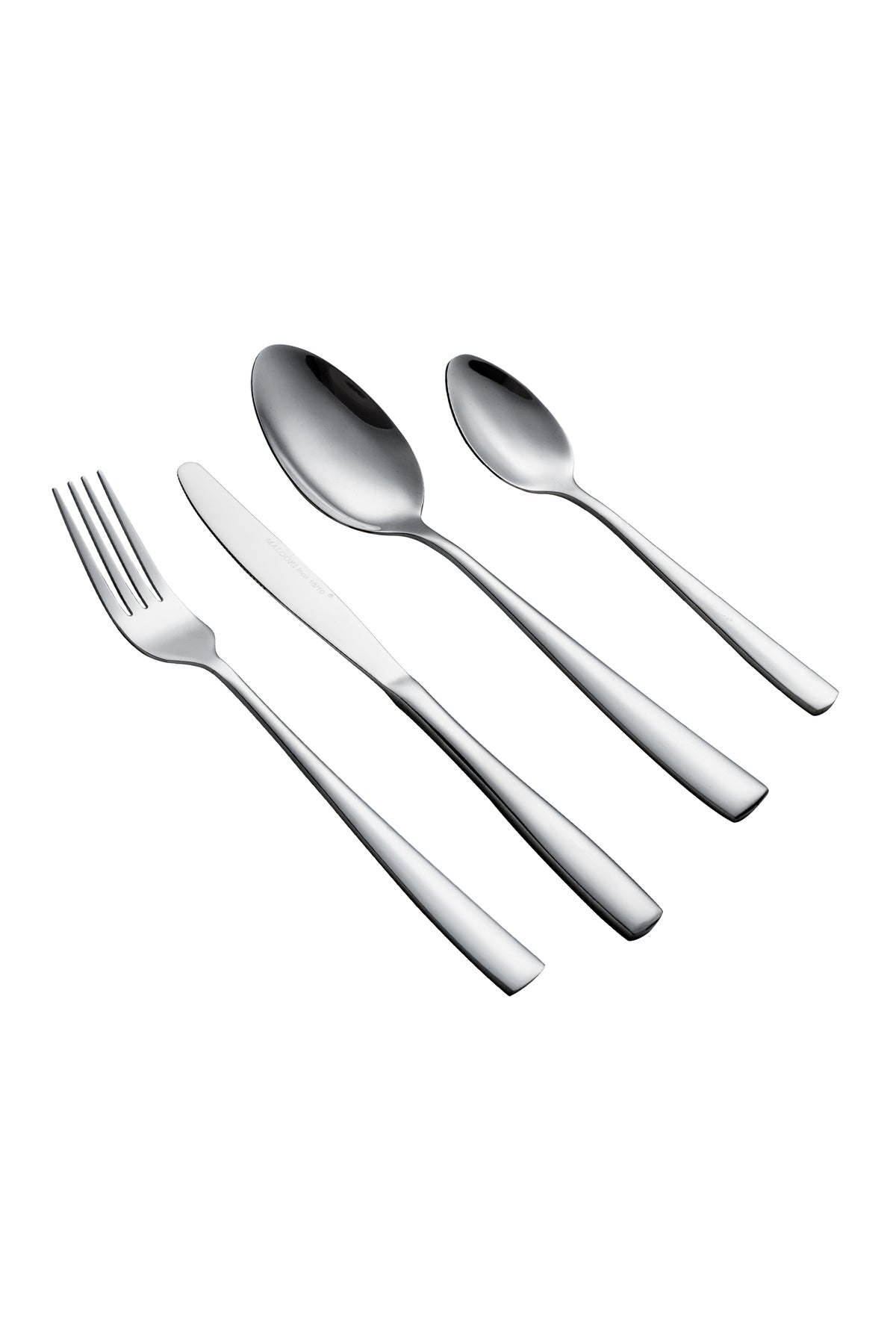 Set Tacâmuri 24 Piese pentru 6 persoane, Inox premium – Finisaj Argintiu Lucios