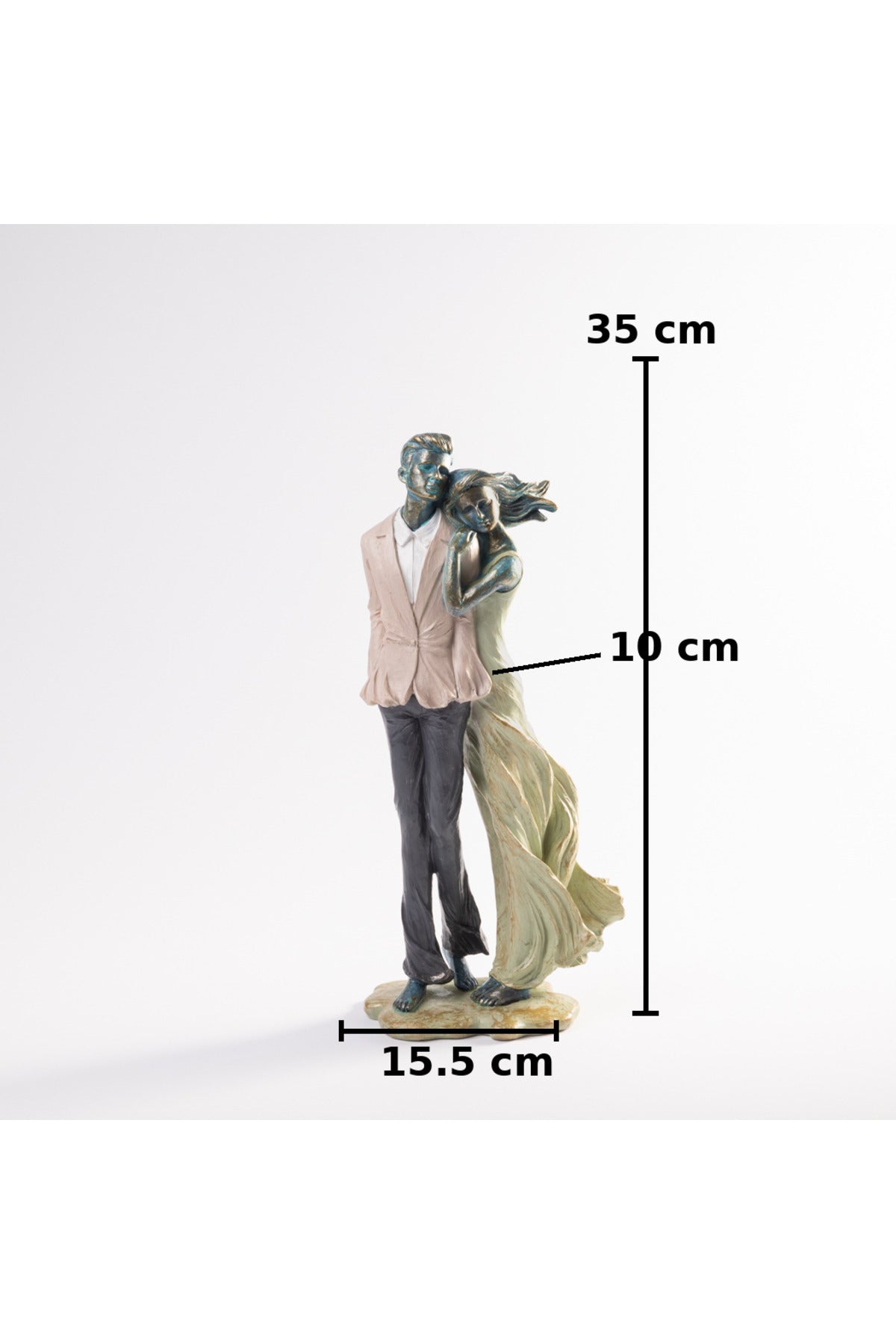 Figurină decorativă cuplu romantic, 35 cm