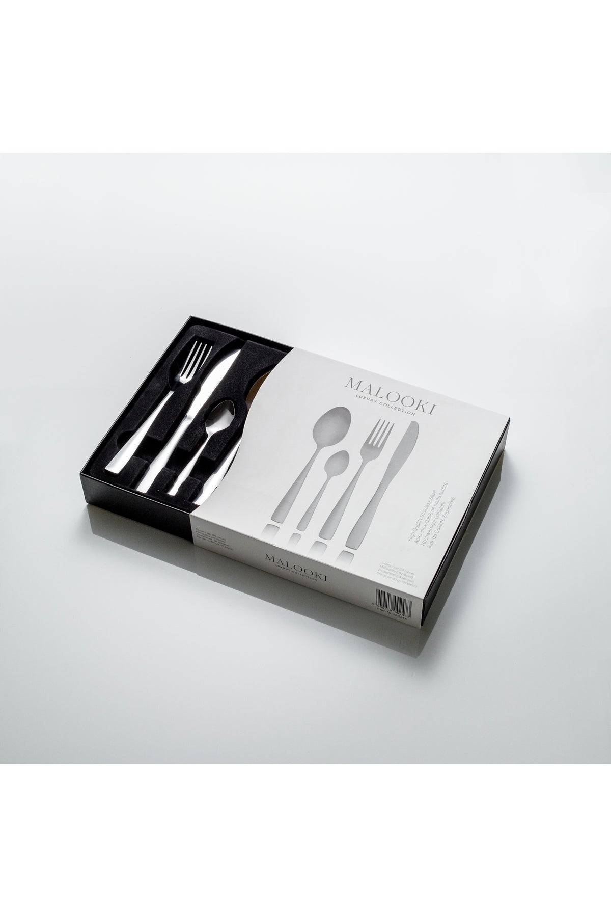 Set Tacâmuri 24 Piese pentru 6 persoane, Inox premium – Finisaj Argintiu Lucios
