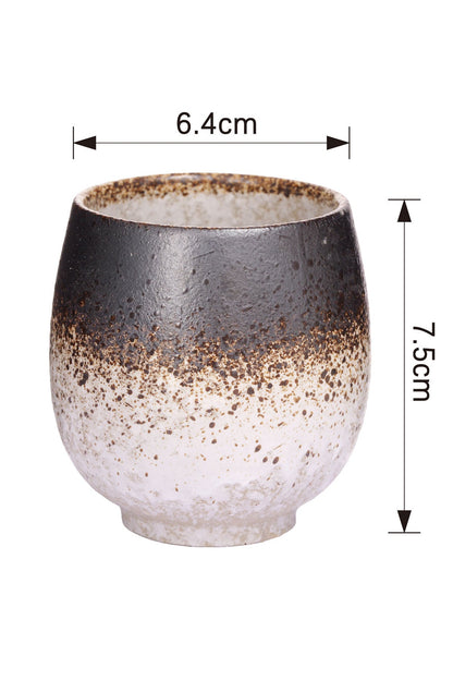 Cană Ceramică Minimalistă 200ml, Design Modern Stil Japonez, 7.5 cm