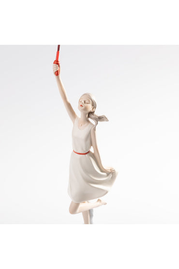 Statuetă Decorativă Fetiță cu Baloane – Design Artistic Modern
