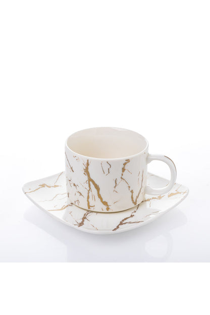 Set de 2 cești cu 2 farfurioare, 180 ml - Marble Collection