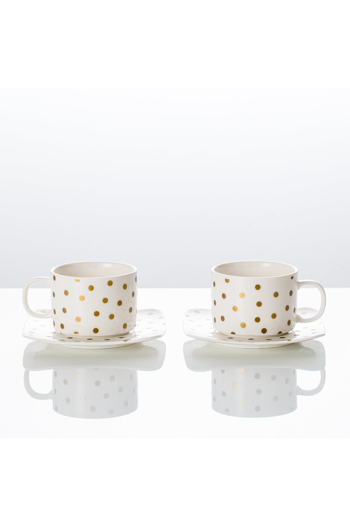 Set de 2 cești cu 2 farfurioare, 180 ml - Dotted Collection