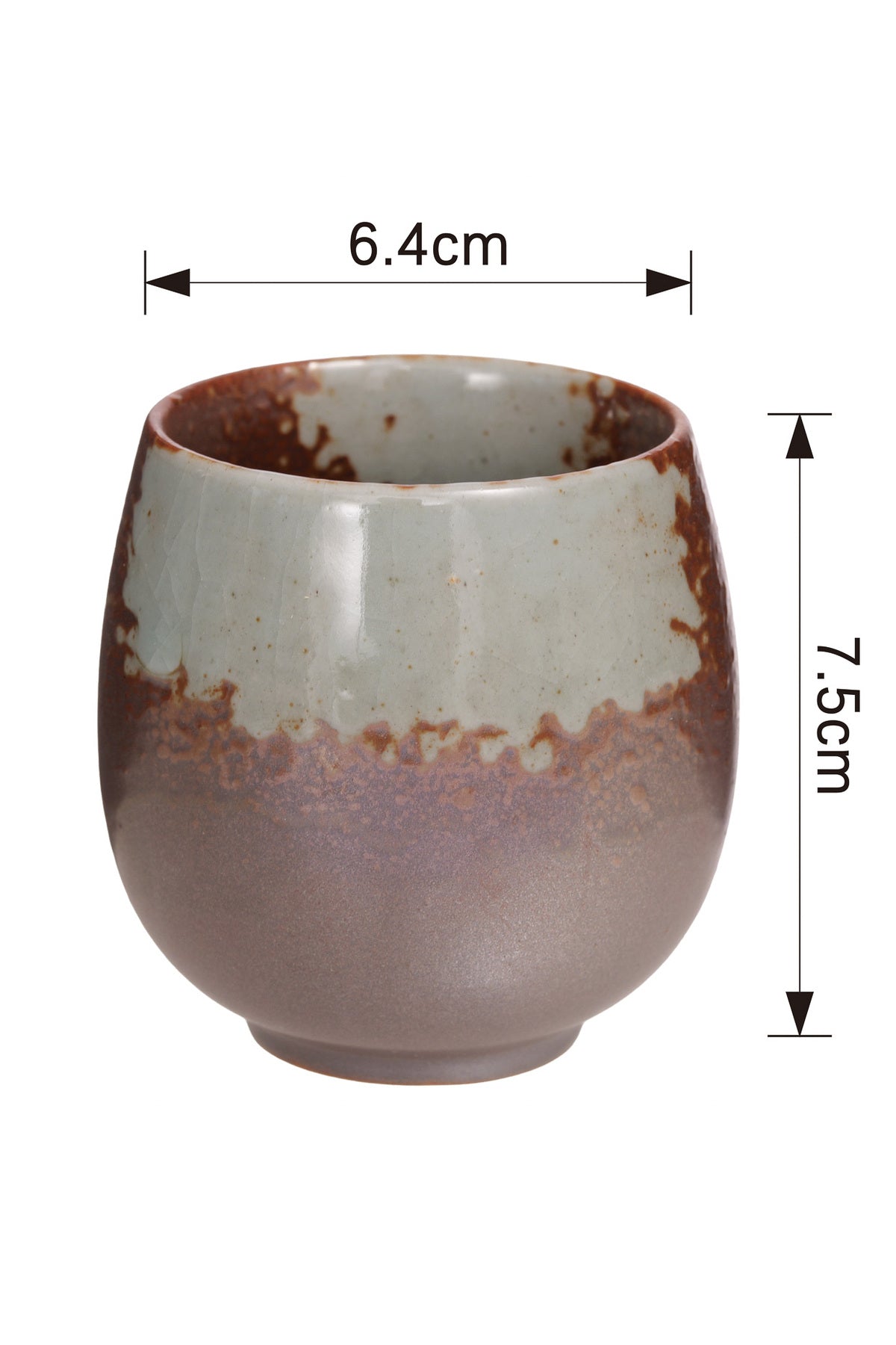 Cană Ceramică Minimalistă 200ml, Design Modern Stil Japonez, 7.5 cm
