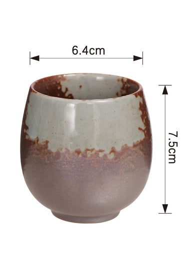 Cană Ceramică Minimalistă 200ml, Design Modern Stil Japonez, 7.5 cm