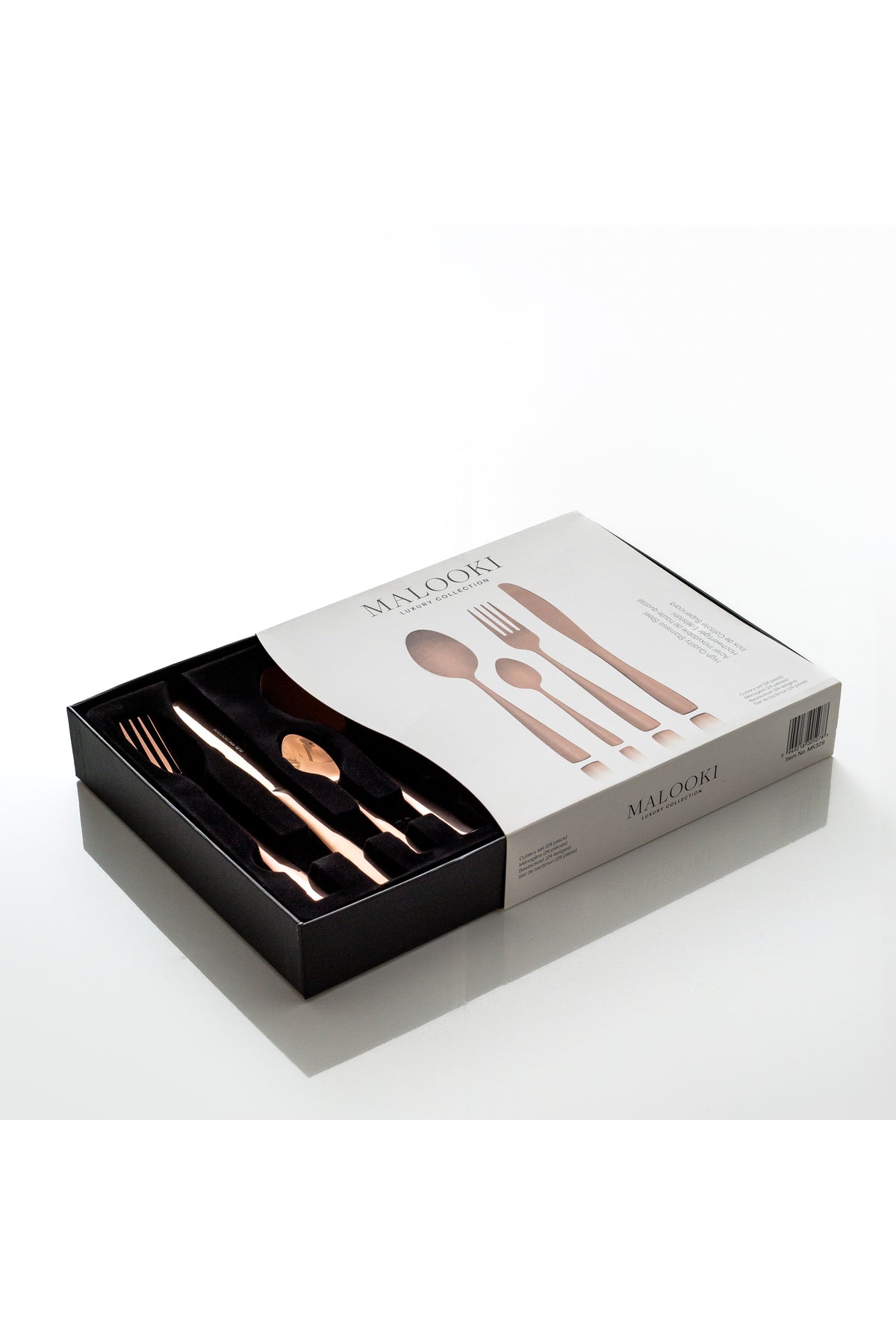 Set tacamuri 24 piese, pentru 6 persoane, Inox premium– Rose Gold Lucios