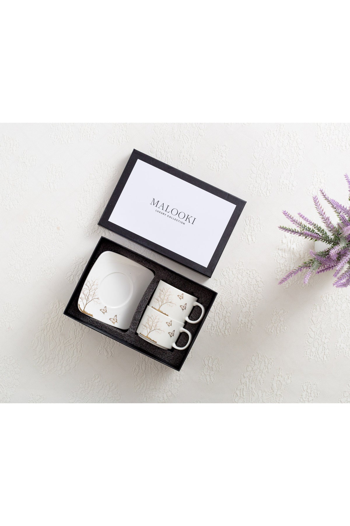 Set de 2 cești cu 2 farfurioare, 180 ml - Lifetree Collection