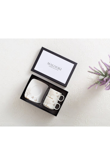Set de 2 cești cu 2 farfurioare, 180 ml - Lifetree Collection