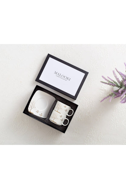 Set de 2 cești cu 2 farfurioare, 180 ml - Lifetree Collection