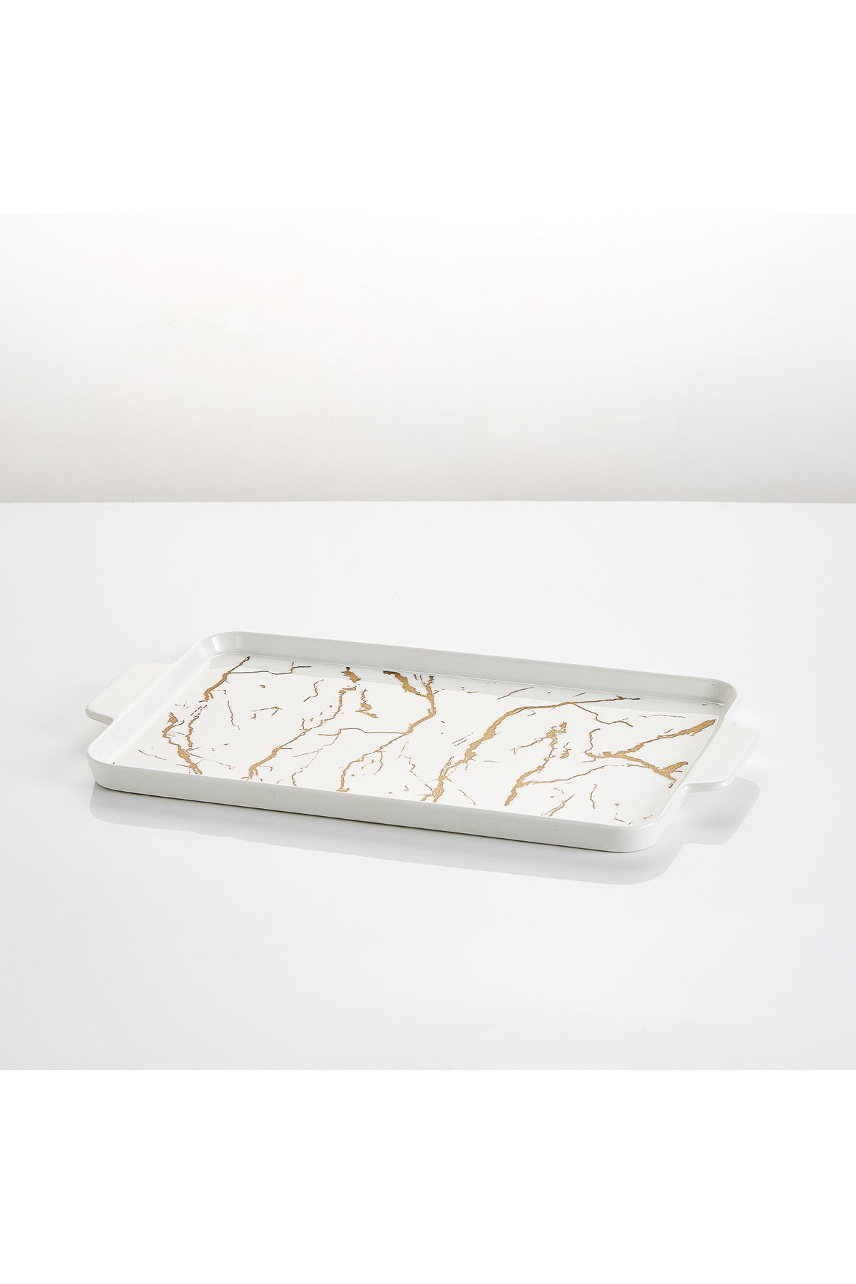 Platou de servire din porțelan, 35 cm - Marble Collection