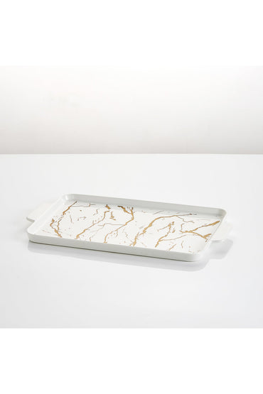 Platou de servire din porțelan, 35 cm - Marble Collection