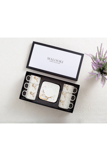 Set de 6 cești cu 6 farfurioare, 180 ml - Sprinkles Collection