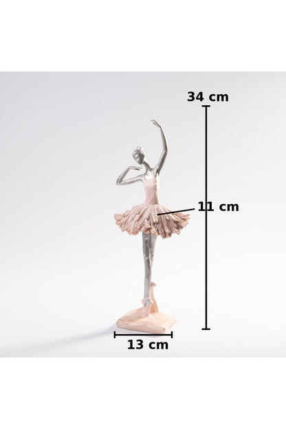 Figurină decorativă balerină, statuetă balet elegantă 34 cm