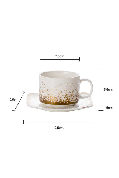 Set de 2 cești cu 2 farfurioare, 180 ml - Snowing Collection