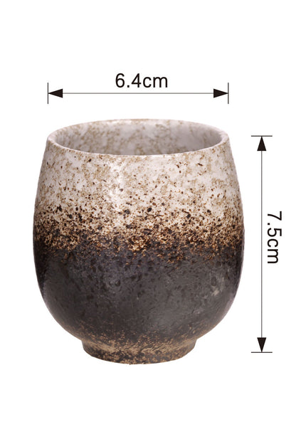 Cană Ceramică Minimalistă 200ml, Design Modern Stil Japonez, 7.5 cm