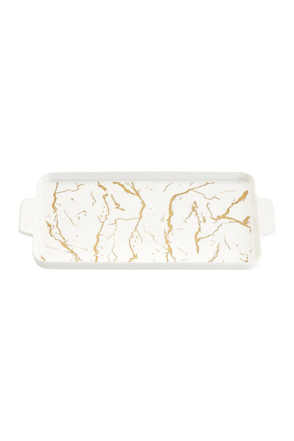 Platou de servire din porțelan, 35 cm - Marble Collection