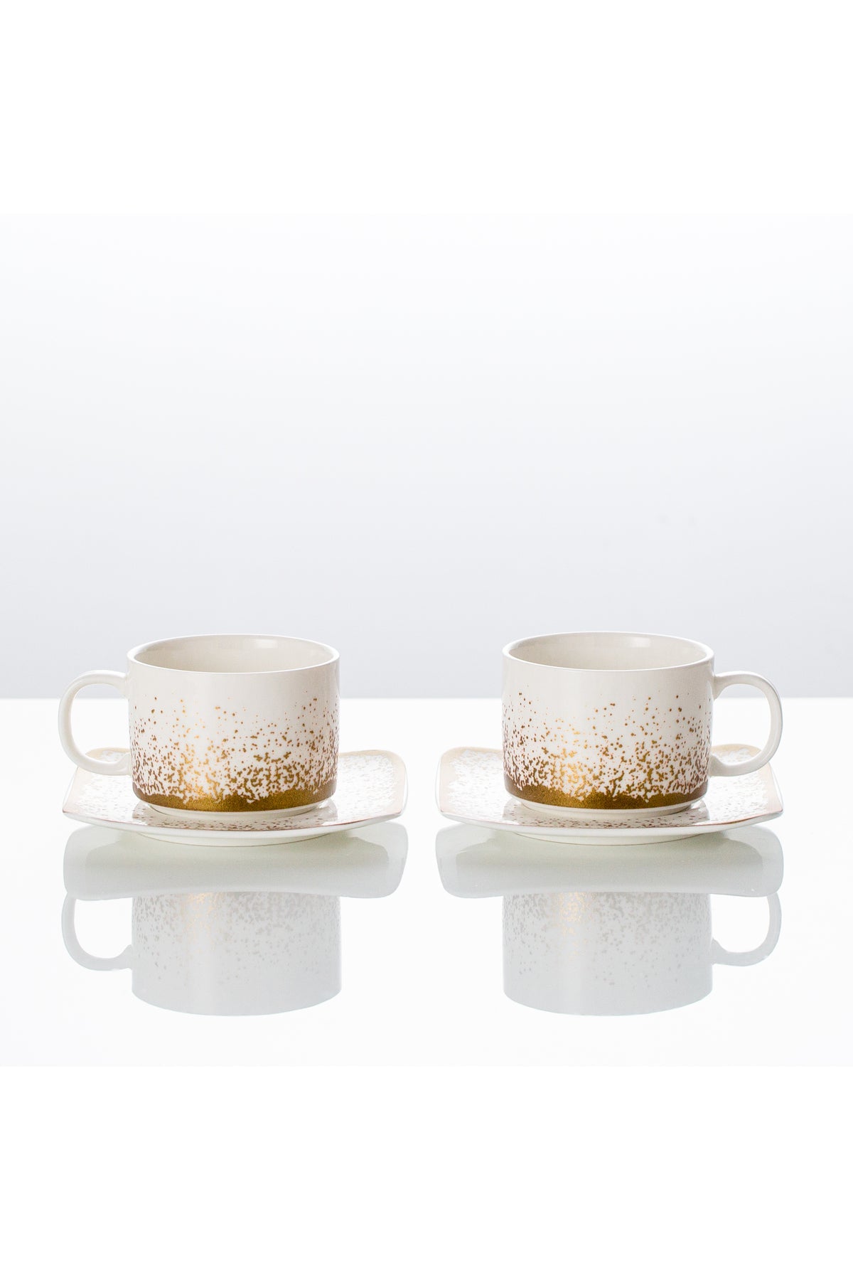 Set de 2 cești cu 2 farfurioare, 180 ml - Snowing Collection