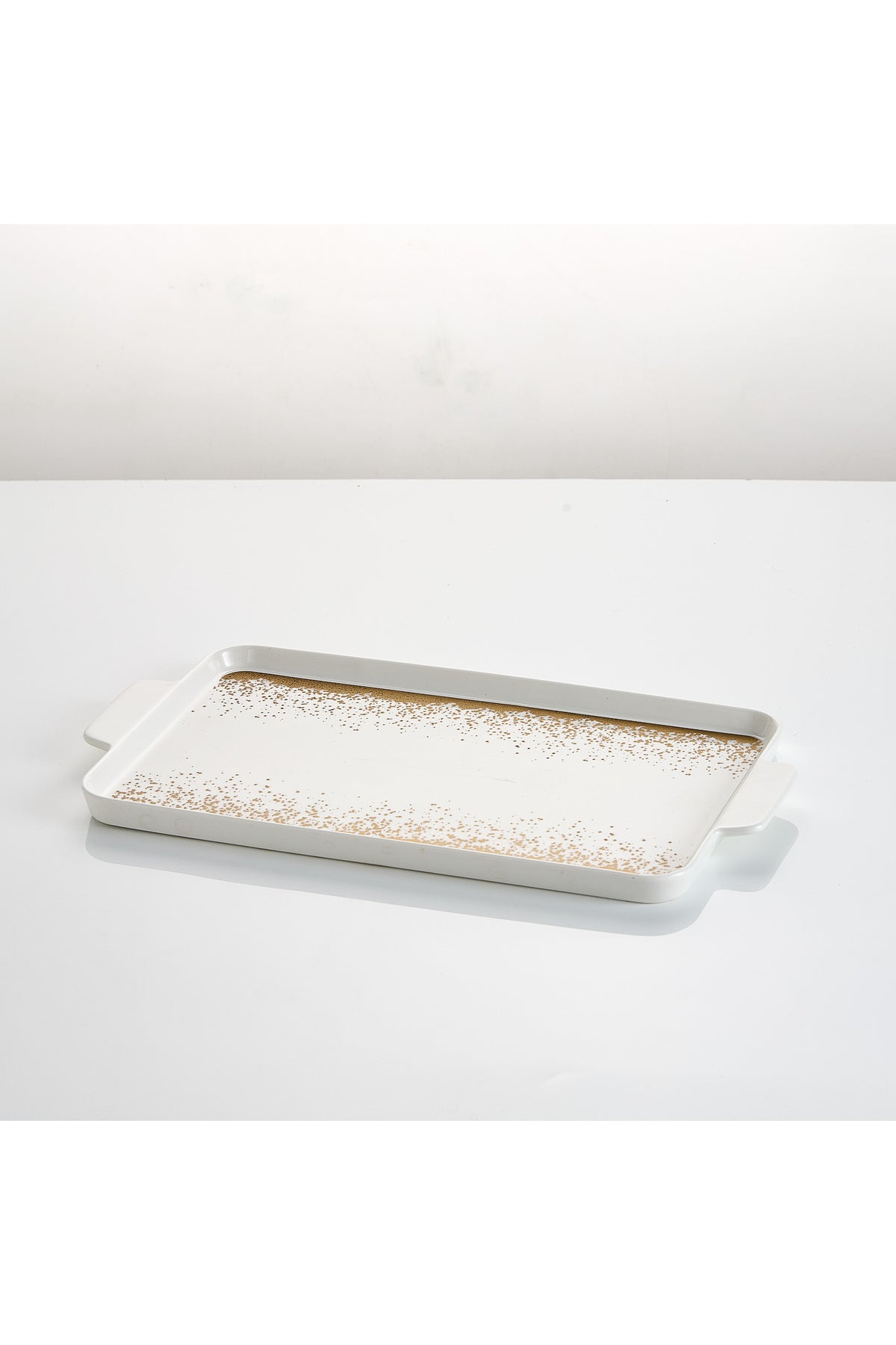 Platou de servire din porțelan, 35 cm - Snowing Collection
