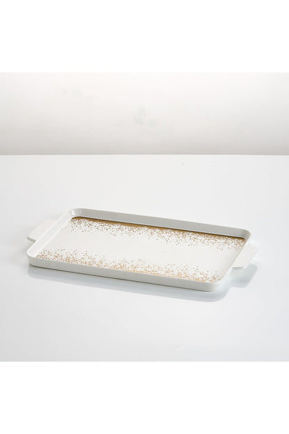Platou de servire din porțelan, 35 cm - Snowing Collection