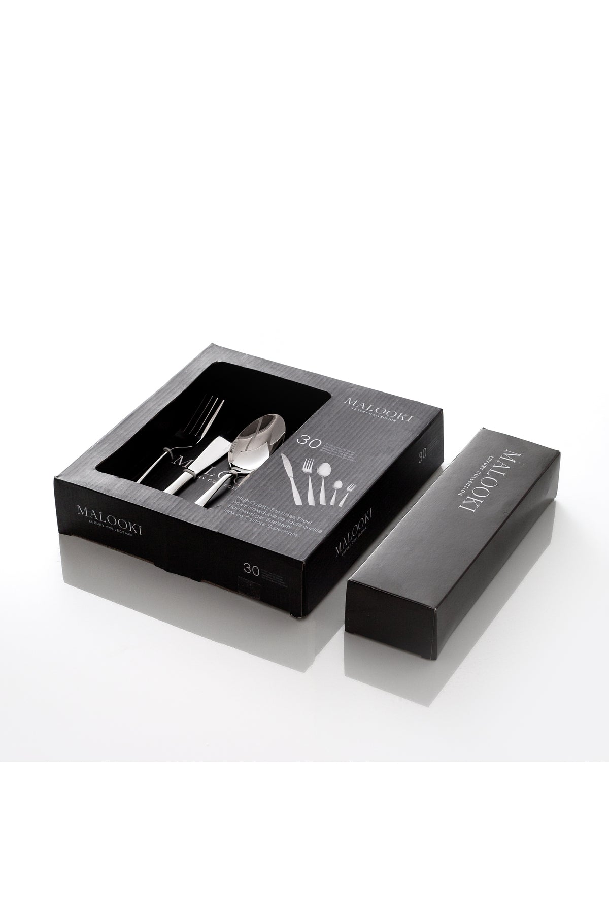 Set 30 Tacâmuri de Masă pentru 6 persoane, Inox 18/10 – Argintiu Lucios