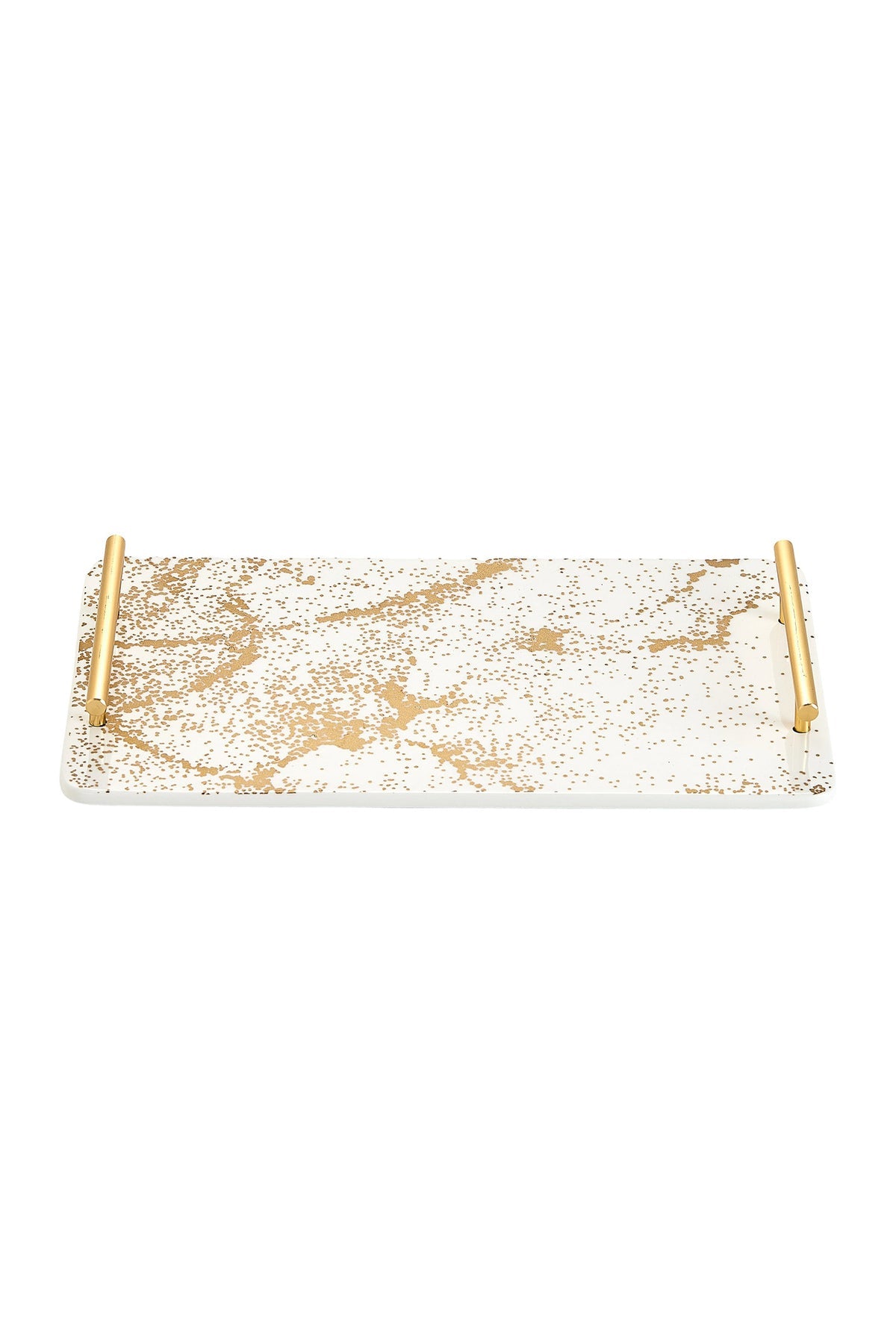 Tavă de servire din porțelan cu mânere aurii, 35,5 cm - Sprinkles Collection