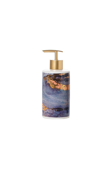 Dozator sapun lichid Galaxy – porțelan multicolor cu reflexii aurii, accesoriu baie premium