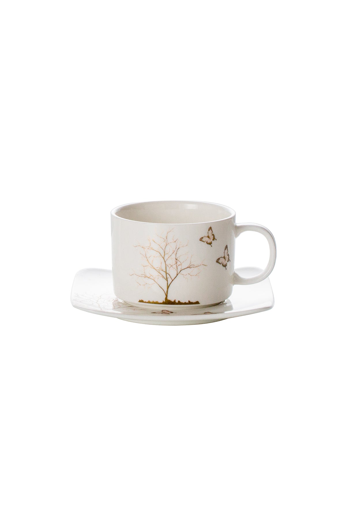 Set de 2 cești cu 2 farfurioare, 180 ml - Lifetree Collection