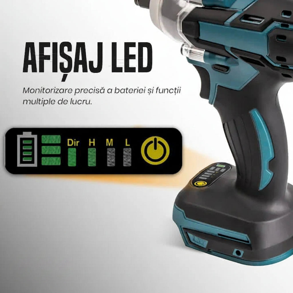 Set masina de gaurit si insurubat cu impact - 48V, 4500rpm, 330Nm