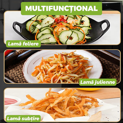 Spiralizator Manual  3 in 1 - pentru legume/fructe, rotativ
