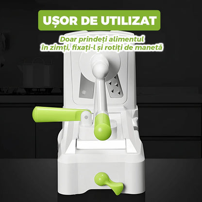 Spiralizator Manual  3 in 1 - pentru legume/fructe, rotativ