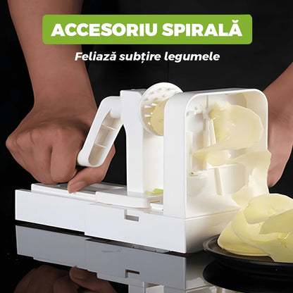 Spiralizator Manual  3 in 1 - pentru legume/fructe, rotativ