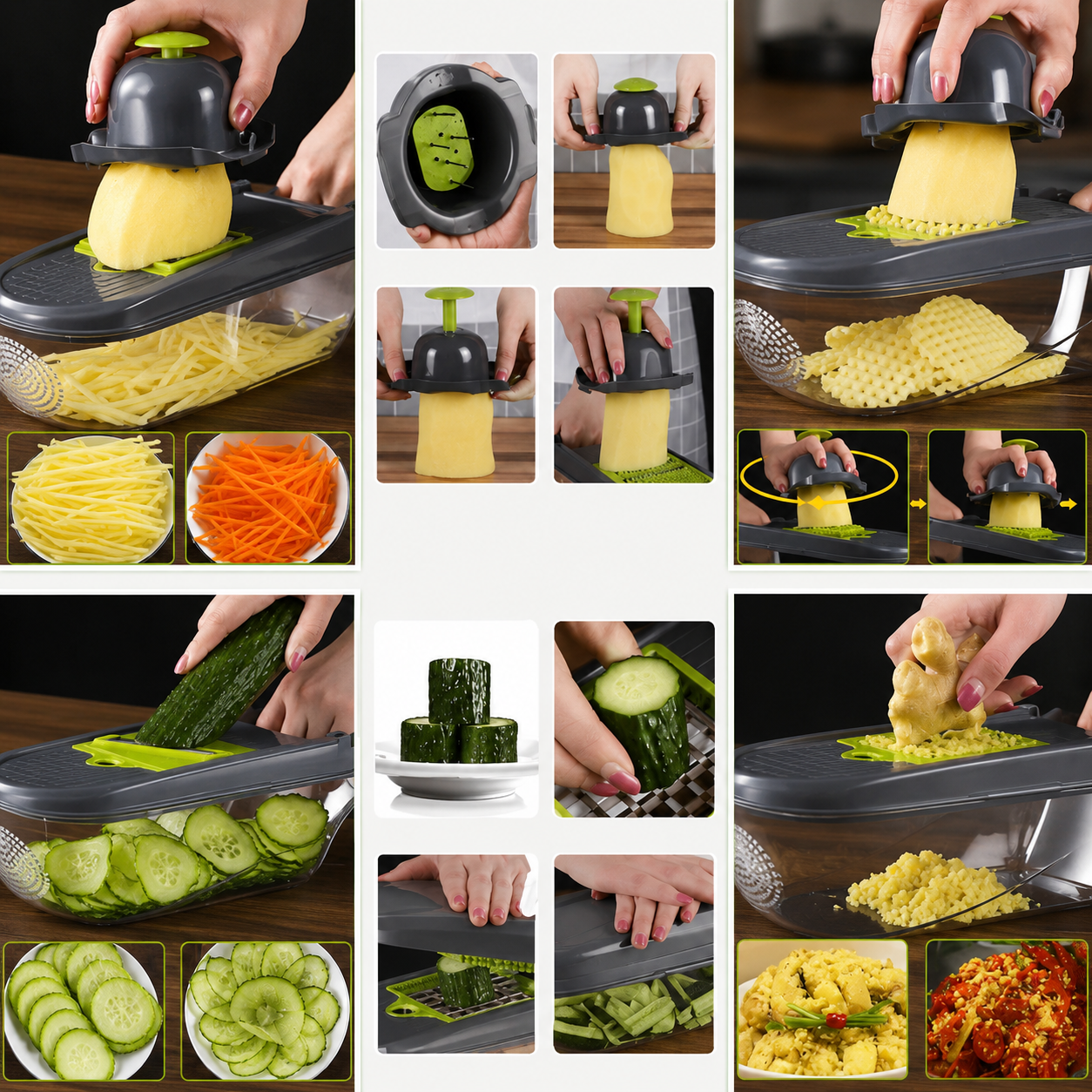 Feliator Manual 10 in 1 - pentru fructe/legume/branzeturi moi