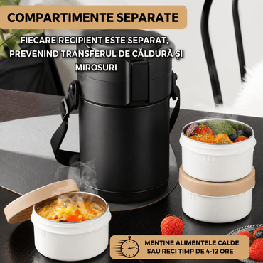 Caserola termica 3 compartimente
