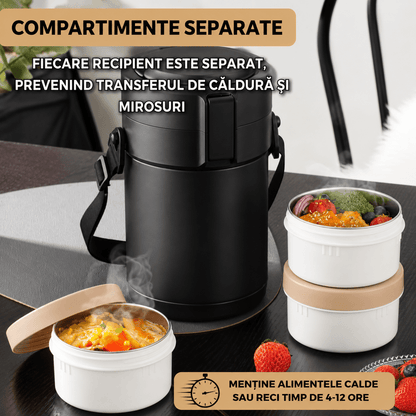 Caserola termica 3 compartimente
