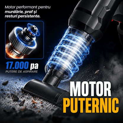 Aspirator Portabil Multifuncțional 4-în-1, Auto și Casă, cu Accesorii