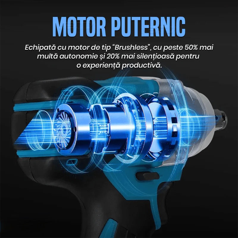 Set masina de gaurit si insurubat cu impact - 48V, 4500rpm, 330Nm